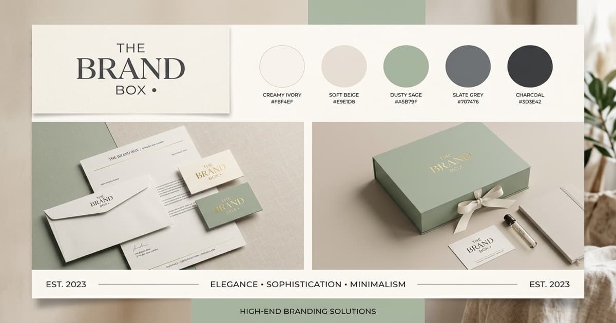 Apresentação da Identidade Visual The Brand Box